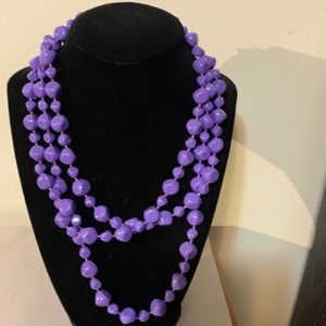 Beautiful shade of purple on these beads, 56”,